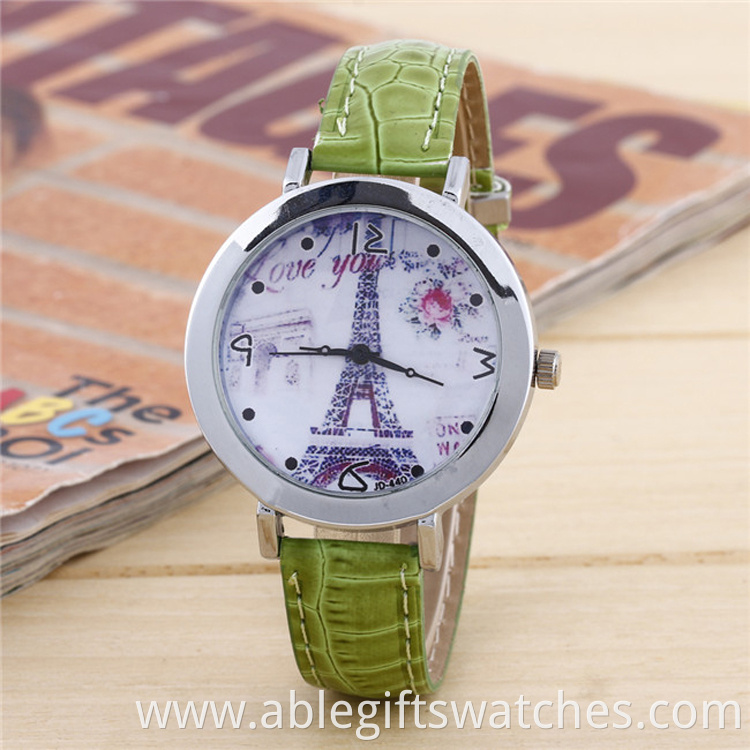 green leather watch luxury